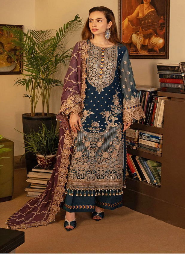 Anamsa 635 Georgette Embroidery Pakistani Suit Wholesalers Online